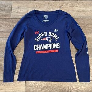 Fanatics NFL 2019 New England Patriots 6x Super Bowl LIII Champions T-Shirt